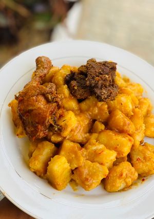 A picture of Yam porridge.