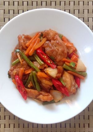 Foto resep Ayam Tumis Sayur