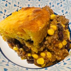 A picture of Beef Tamale Casserole.