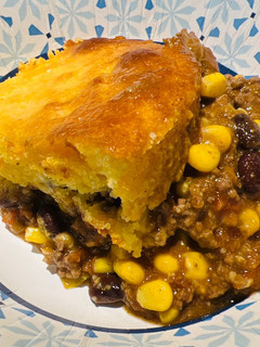 A picture of Beef Tamale Casserole.