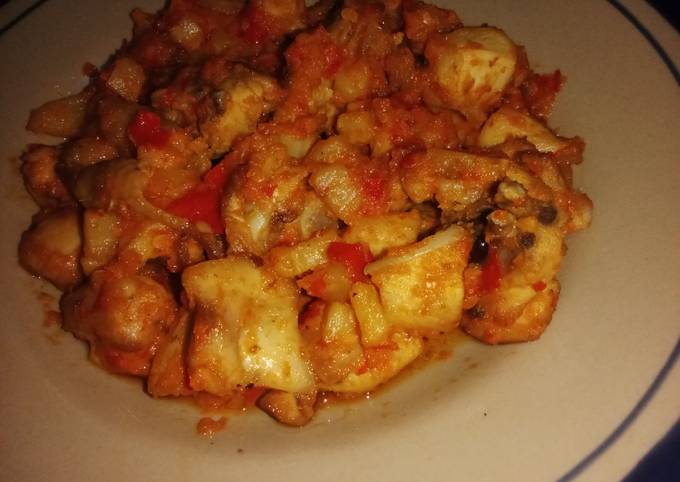 Sambal goreng kentang + ayam
