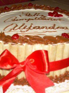 Una foto de Torta helada de bizcochuelo