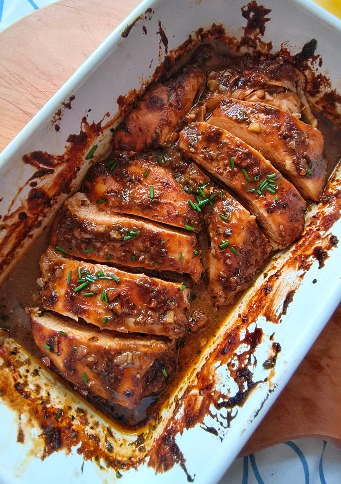 Una foto de Pechuga de pollo al horno