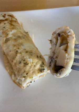 Una foto de Panqueques de claras