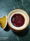 Spicy sweet red chili jam