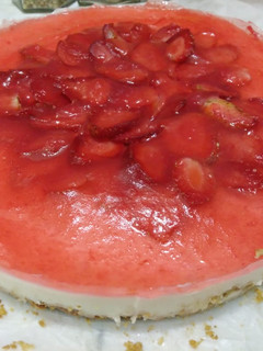 Foto resep Easy peasy unbaked strawberry cheesecake