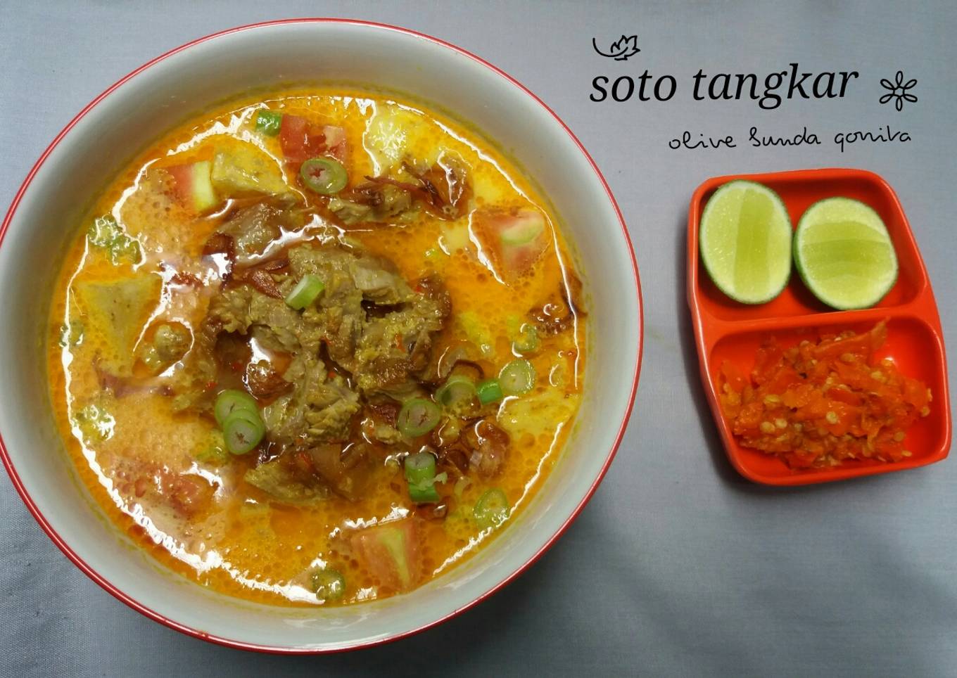 Soto tangkar kuah susu + santan