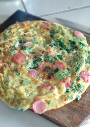 Foto resep Telur dadar sosis