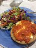 Pizzeta Int con ensalada