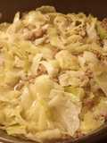 Residual Heat Soaked Cabbage and Burger