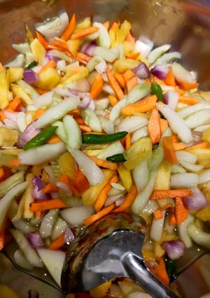 Foto resep 60. Acar Tinastel (Timun, Nanas dan Wortel)