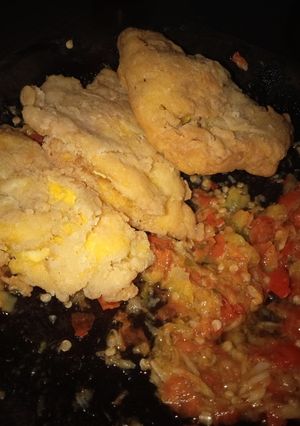 Foto resep Telur Dadar krispi dan sambal bawang