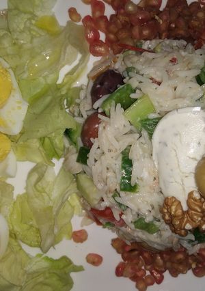 صورة لوصفة سلطة بالروز على طريقة بكري