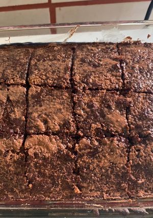 Una foto de Brownie chocolate y plátano