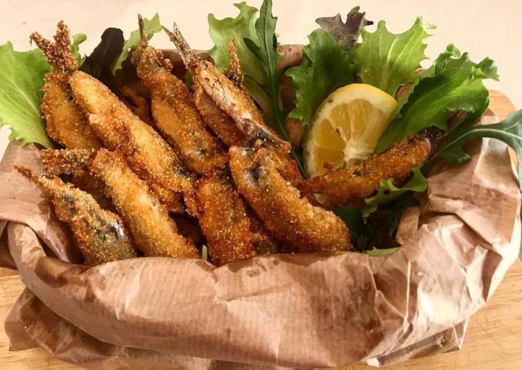 Alici panate e fritte con cuore di provola
