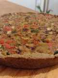 Tarta multicolor vegana y sin gluten (y súper proteica)