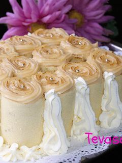 Una foto de Tarta brazo de crema