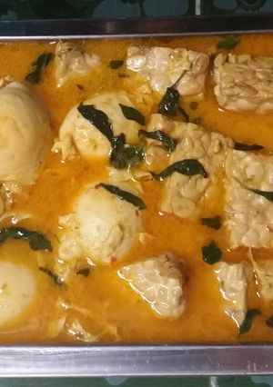 Foto resep Gulai telor bebek & tempe