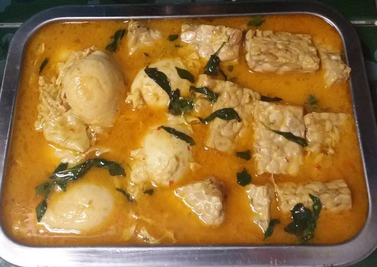 Cara Memasak Gulai telor bebek &amp; tempe Murah