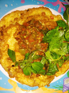 Foto resep Telur Dadar Sambal Terasi Tomat ijo