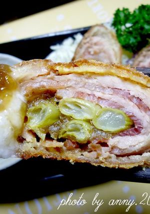 梅子豬肉捲+梅子山藥泥 的食譜成品照片