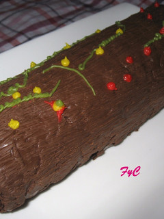 Una foto de Brazo de gitano de chocolate con crema de limón