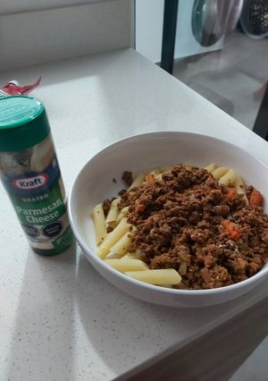 Una foto de Pasta con carne molida 🇻🇪
