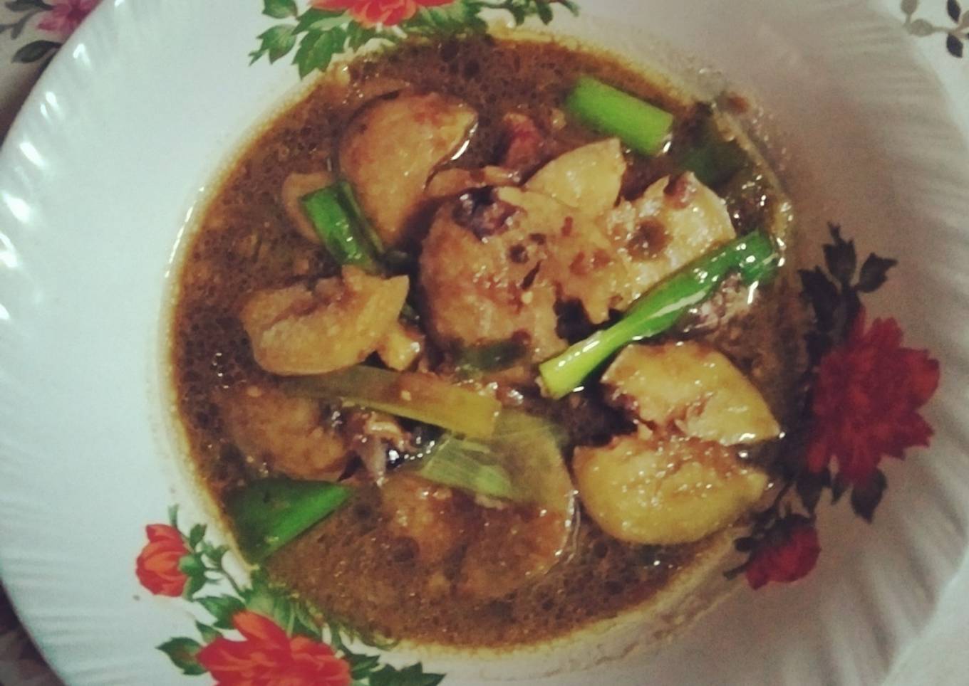 Semur jengkol pedas