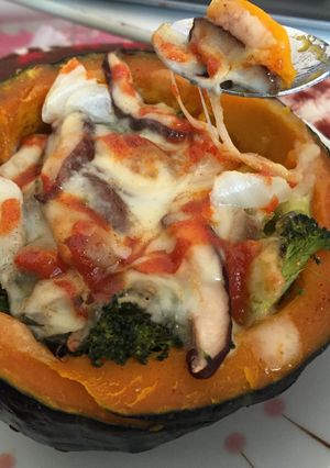 Foto resep Labu isi (stuffed-pumpkin)