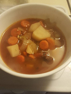 A picture of Beef soup.