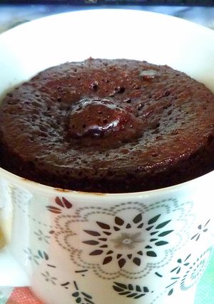省時魔法料理之二分半鐘巧克力蛋糕 的食譜成品照片
