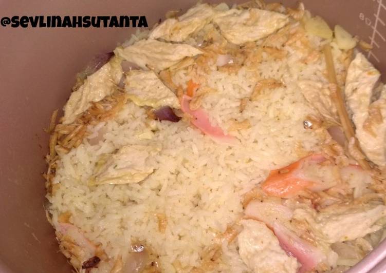 Proses meracik Nasi liwet Jowo rasa Korea (rice cooker), Enak