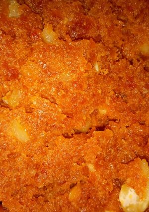 A picture of Gajar paak.