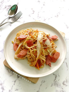 Foto resep Spaghetti Kimchi