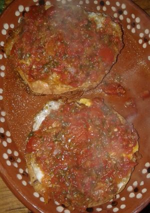 Una foto de Huevos rancheros a la Mario, s