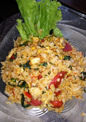 Foto resep Nasgor bayam