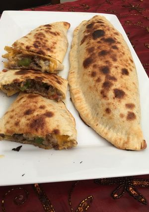 صورة لوصفة فطائر كالزون