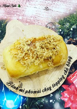 Hình của món Banh mì phomai chảy topping chà bông#teamtrees 🌟🌳.