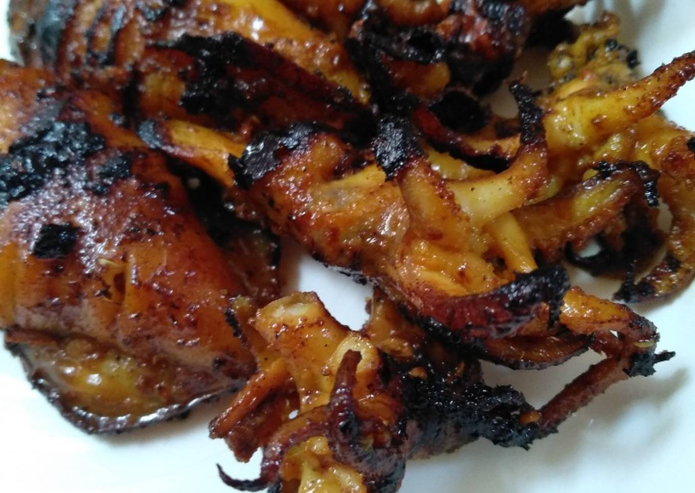 Cumi Bakar Teflon Kecap Asam Manis