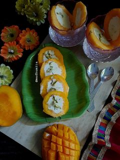স্টাফড ম্যাঙ্গো কুলফি(Stuffed Mango Kulfi Recipe in Bengali) রেসিপির প্রধান ছবি