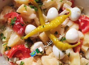 صورة لوصفة سلطة البطاطس بالبيض السمان