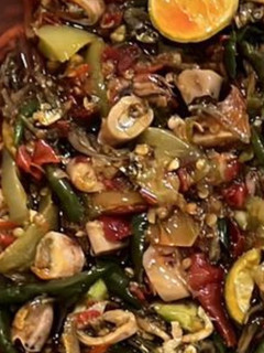 Foto resep Sambal Cumi asin Pete tahu tempe