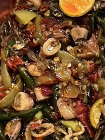 Recipe Sambal Cumi asin Pete tahu tempe the Delicious Tasty