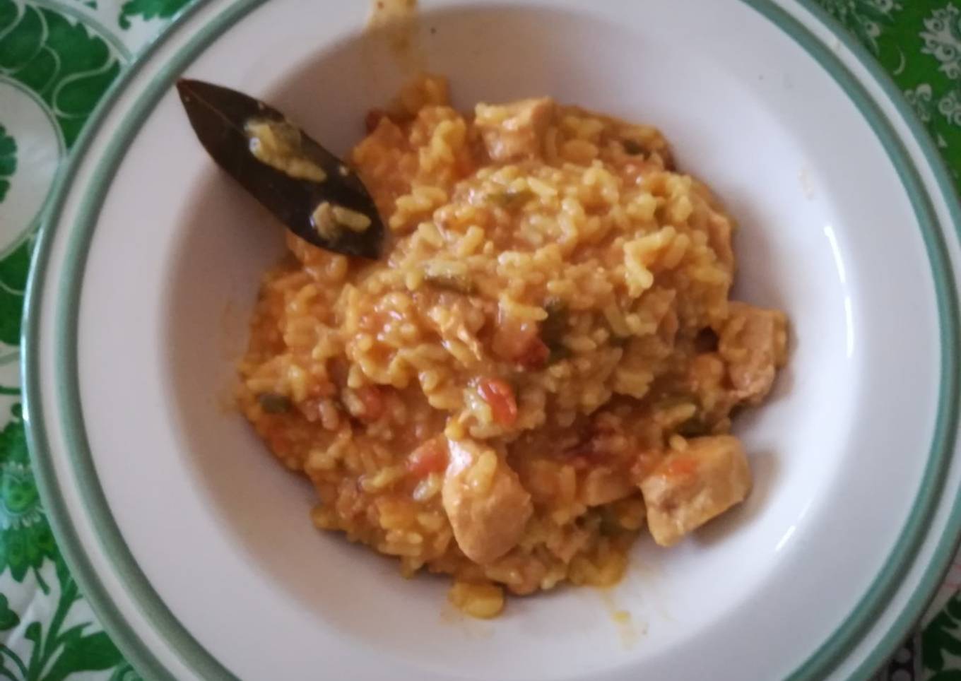 Arroz con pollo al aroma de curry