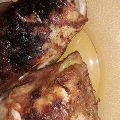 A picture of Chicken without oven.