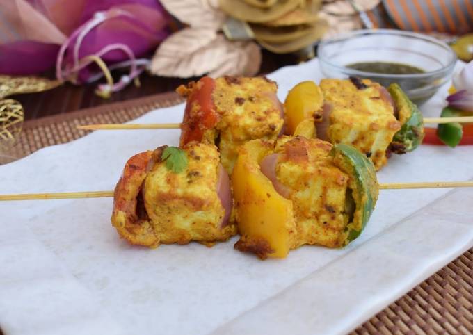 Recipe of Homemade Paneer Tikka