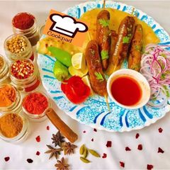 A picture of Seekh kabab.