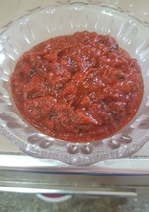 Una foto de Salsa para pizzas con sazones en polvo