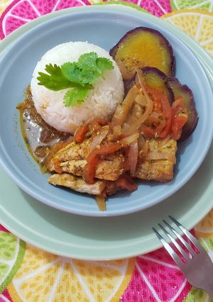Una foto de Sudado de pescado receta de mi hermana 🇵🇪