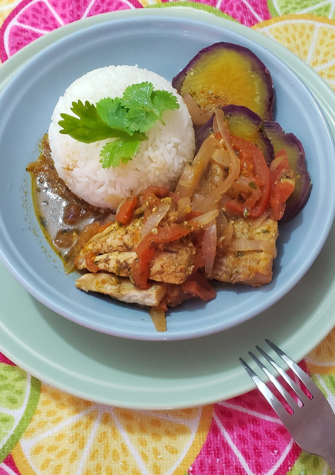 Una foto de Sudado de pescado receta de mi hermana 🇵🇪